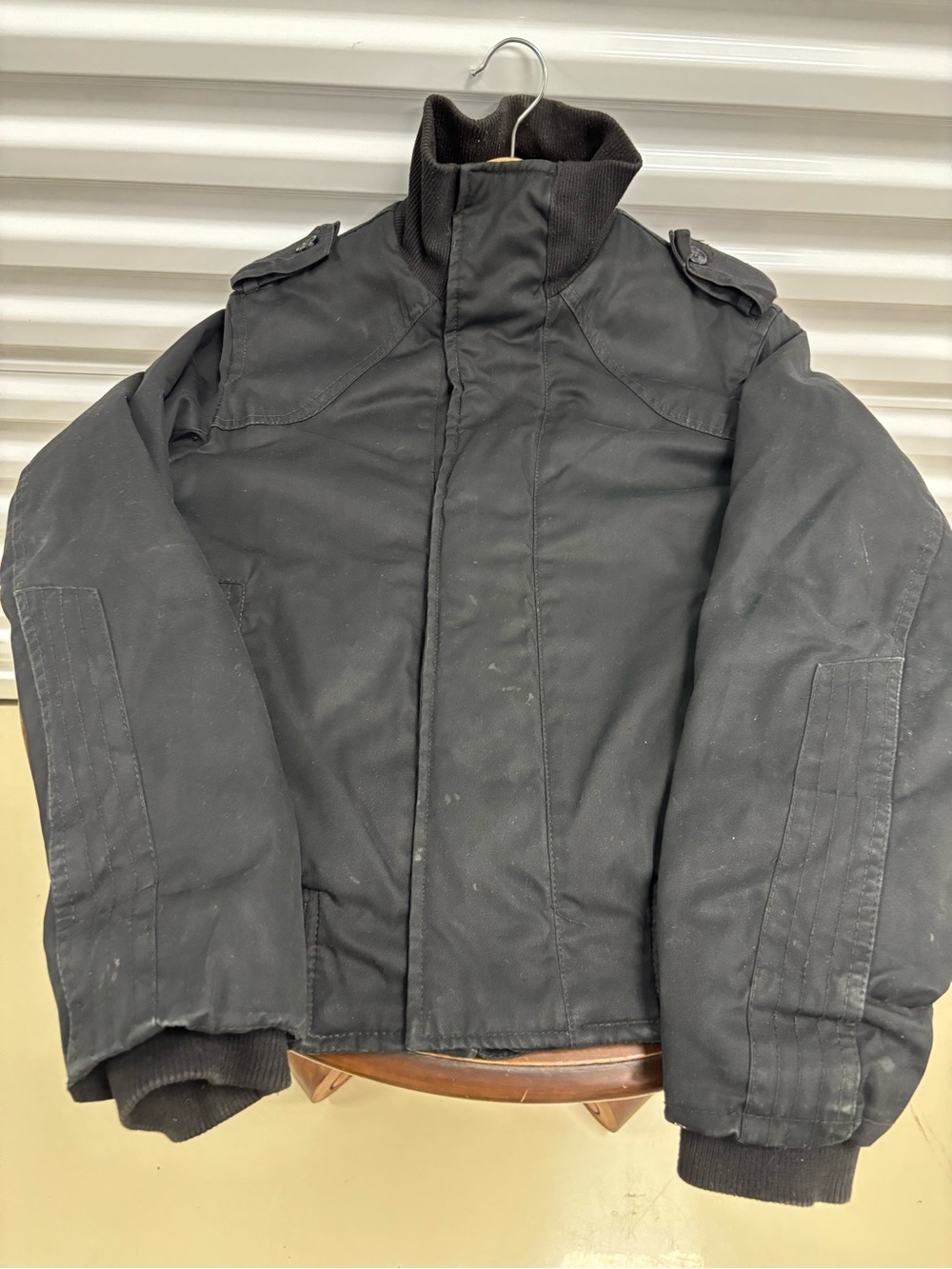 Vintage H&M Black Military-Style Field Jacket